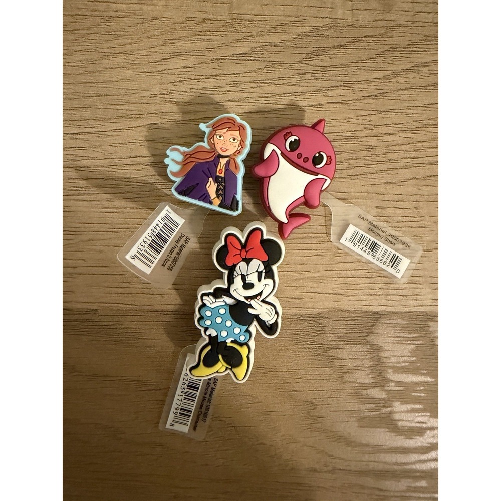 Crocs 3- Pack Girls Lot Shoe Charms Jibbitz for Crocs NWT